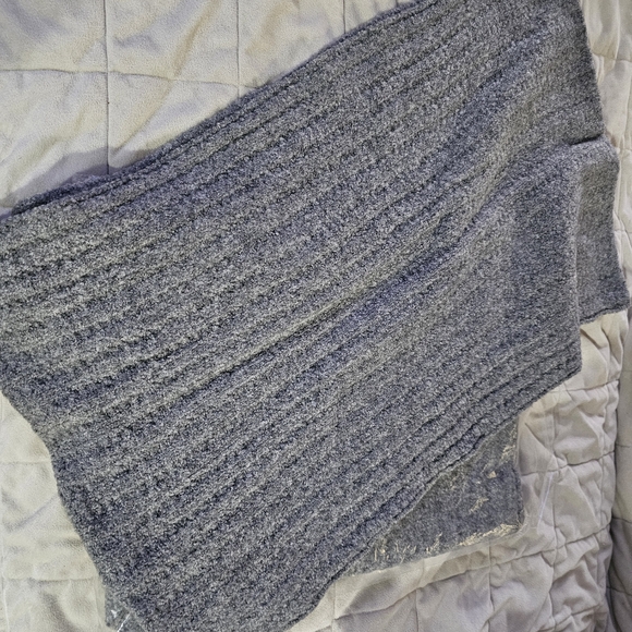 Gap One Size Bouncle Double Char509 Grey Scarf. - Picture 2 of 5